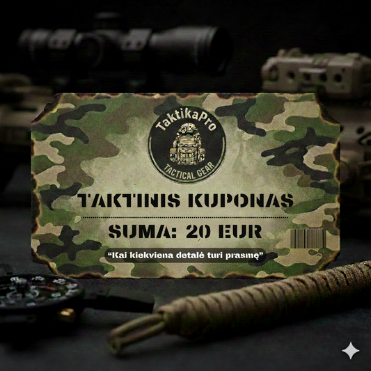 Dovanų kuponas TaktikaPro - Kai kiekviena detalė turi prasmę.