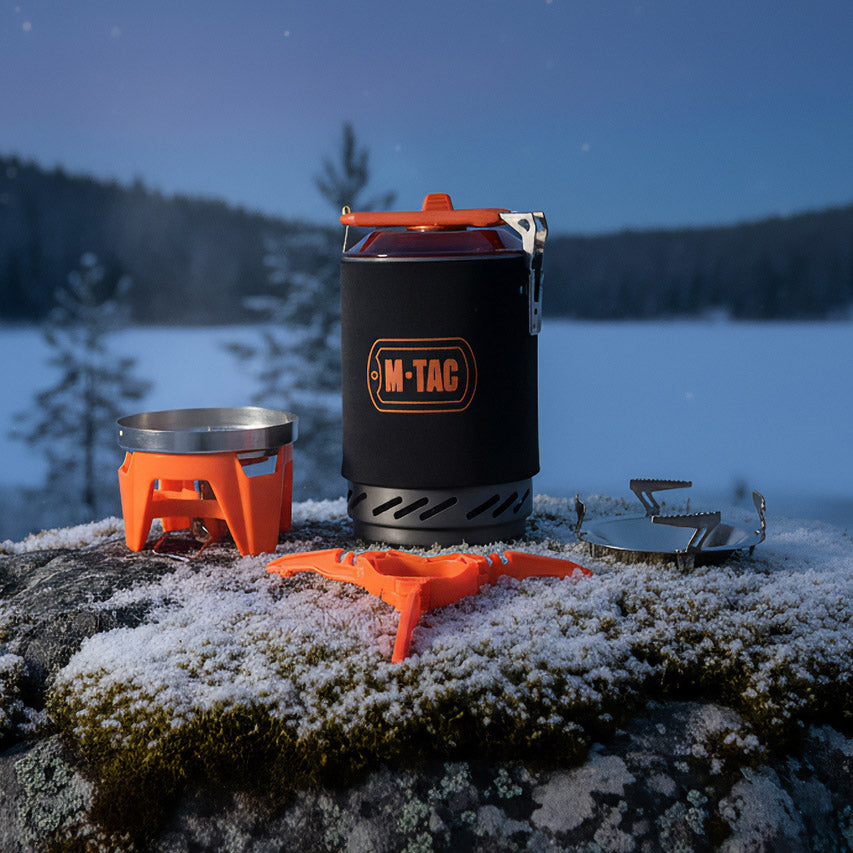 Turistinė viryklė su katiliuku M-Tac TaktikaPro - Kai kiekviena detalė turi prasmę.
