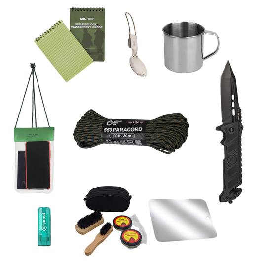 BKM L1 Šauktinio rinkinio komplektacija - bazinis rinkinys