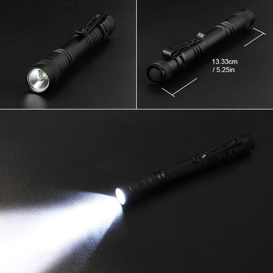 Flintronic® įkraunamas LED žibintas, juodas - TaktikaPro - Kai kiekviena detalė turi prasmę.