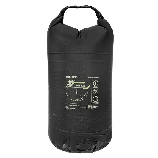 BUSHCRAFT SISTEMA | LAUKAS Mil-Tec 25 l sausmaišis su bushcraft įranga | TaktikaPro