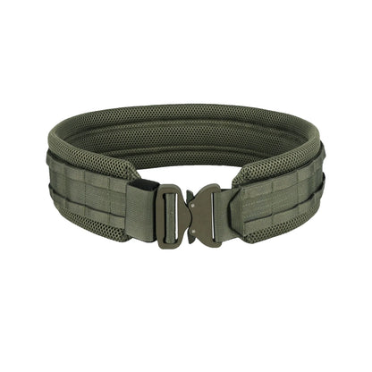 Žalias paminkštintas taktinis diržas su MOLLE sistema ir greito atsegimo sagtimi tarnybai bei bushcraft  Siaurukas Mod. 1.4 Matuza-Tactical | TaktikaPro