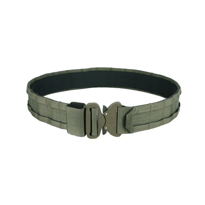 Žalias be paminkštinimo taktinis diržas su MOLLE sistema ir greito atsegimo sagtimi tarnybai bei bushcraft  Siaurukas Mod. 1.4 Matuza-Tactical | TaktikaPro